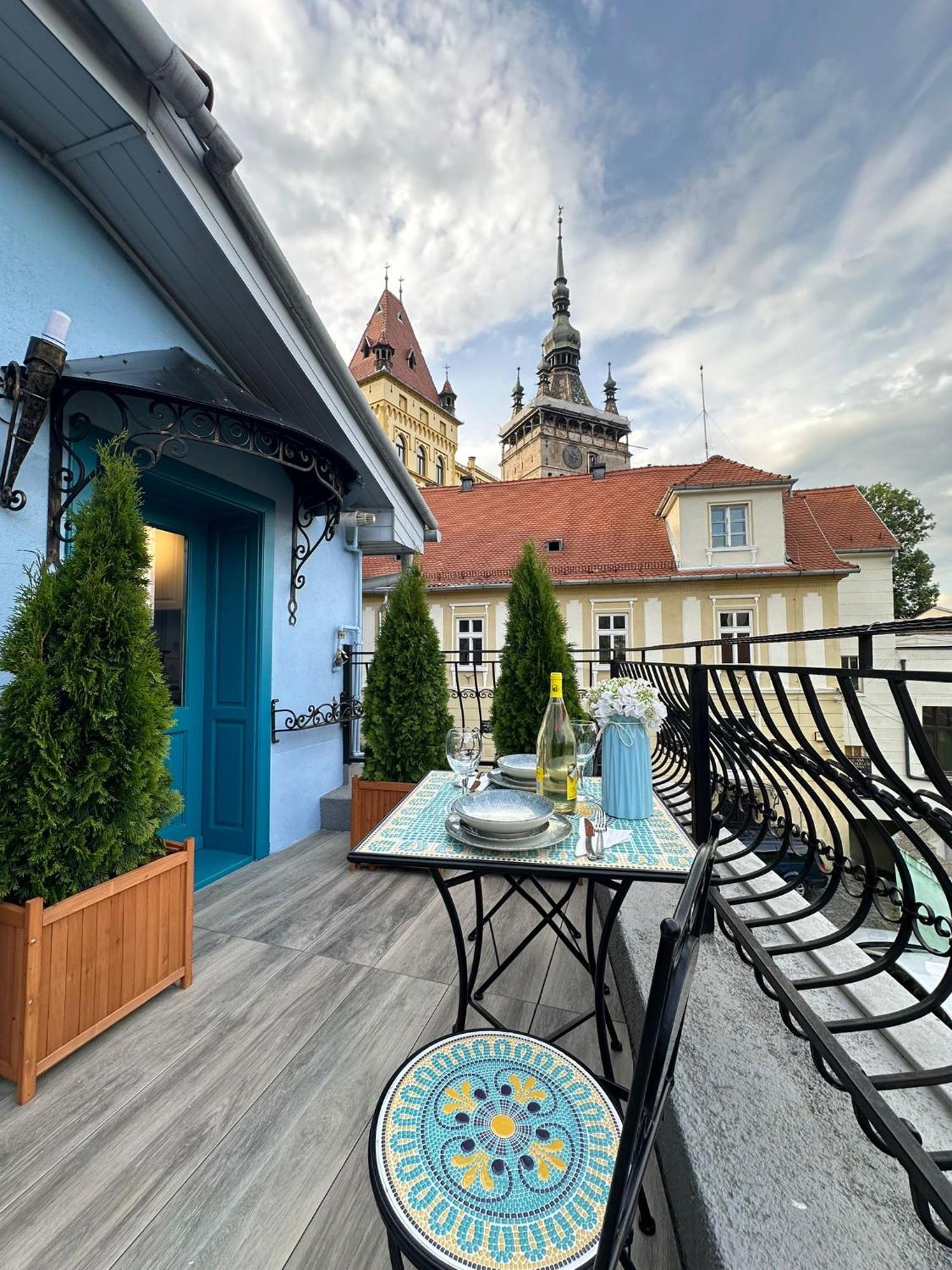 Blue House Citadel Sighisoara Apartment Exterior foto