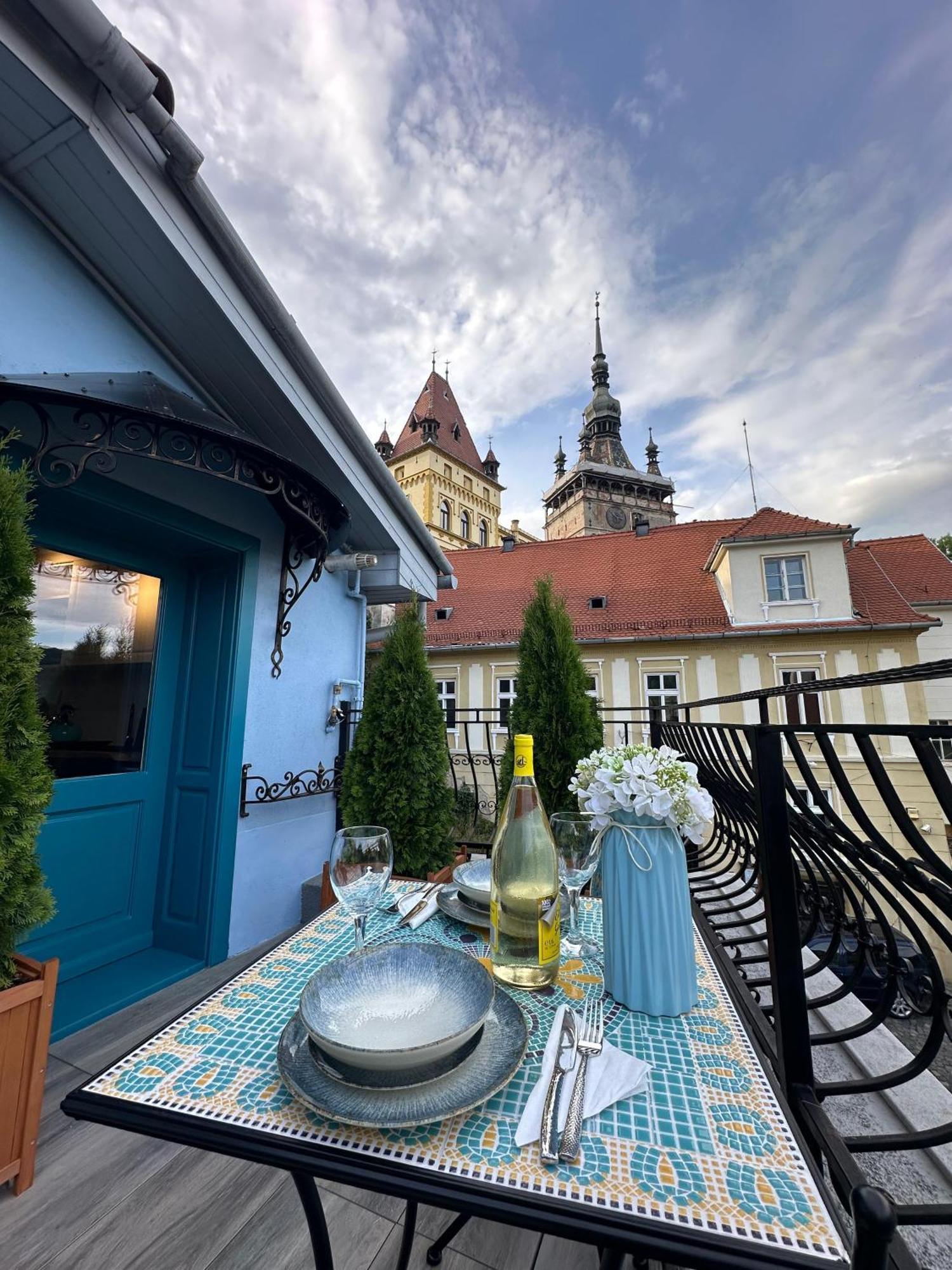 Blue House Citadel Sighisoara Apartment Exterior foto