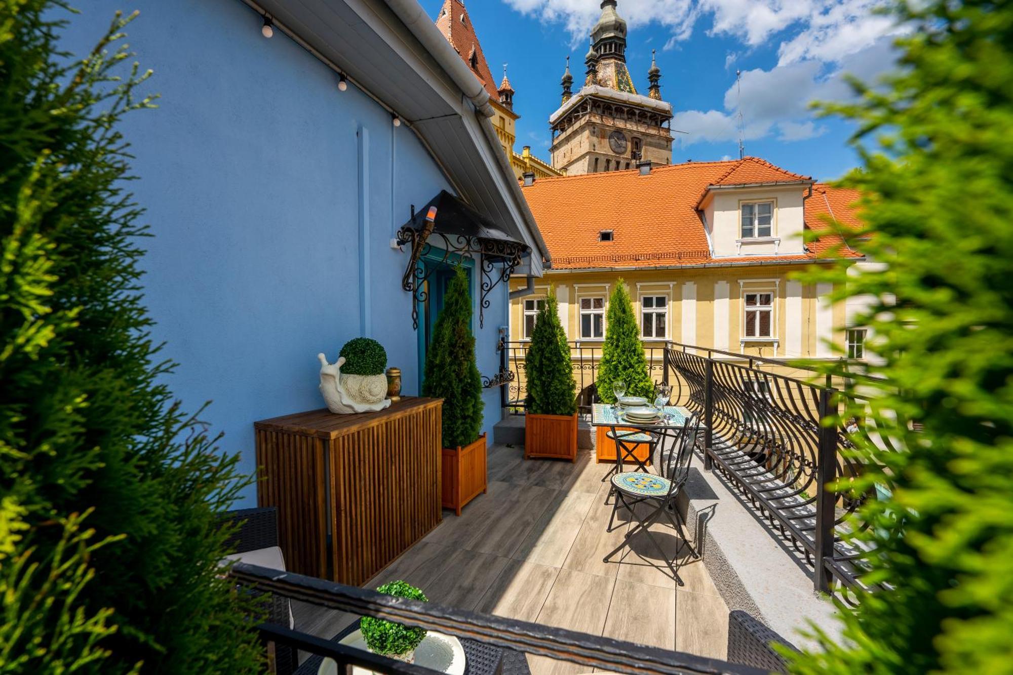 Blue House Citadel Sighisoara Apartment Exterior foto